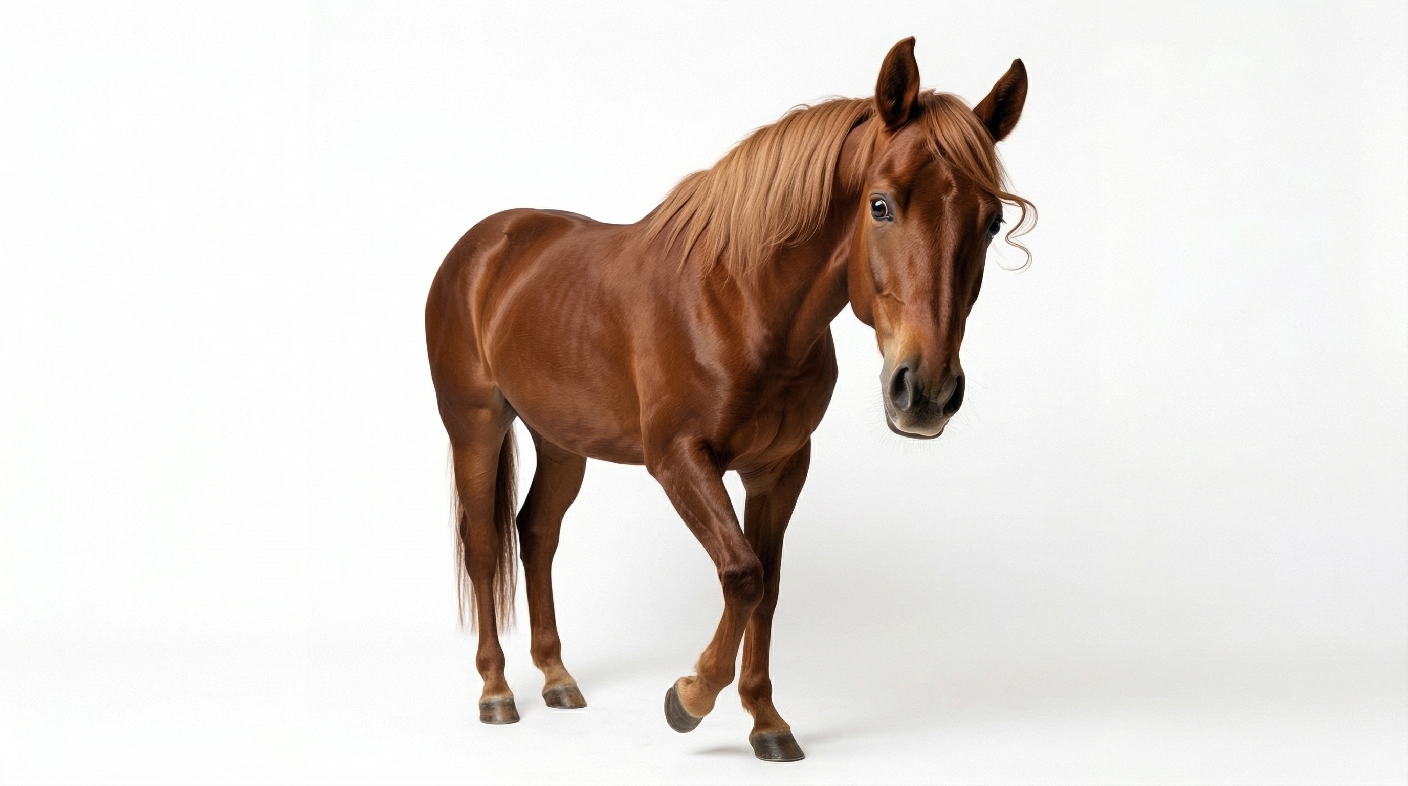 Majestätisches Pferd auf der Weide