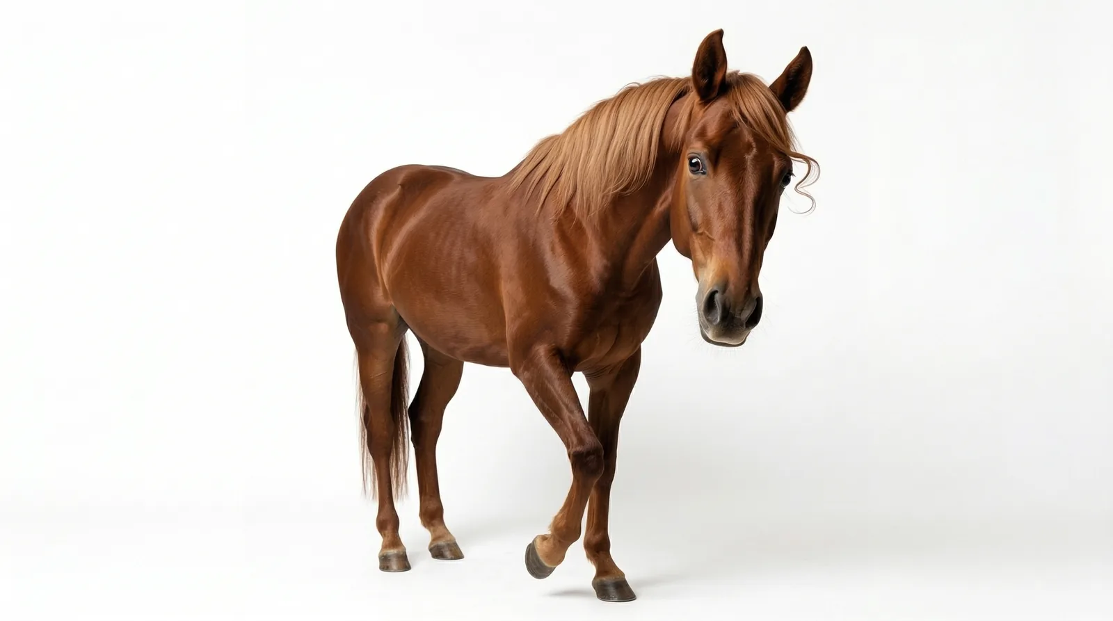 Majestätisches Pferd auf der Weide